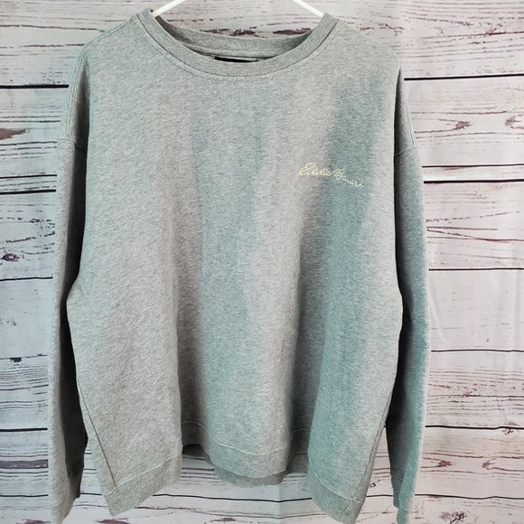 Embroidered Eddie Bauer Crewneck / Sweatshirt LG